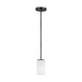 Myhouse Lighting Generation Lighting - 6124601-112 - One Light Mini-Pendant - Alturas - Midnight Black