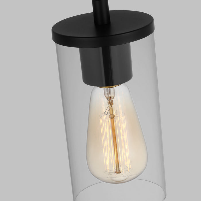 Myhouse Lighting Visual Comfort Studio - 6190301-112 - One Light Mini-Pendant - Zire - Midnight Black