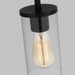 Myhouse Lighting Visual Comfort Studio - 6190301-112 - One Light Mini-Pendant - Zire - Midnight Black