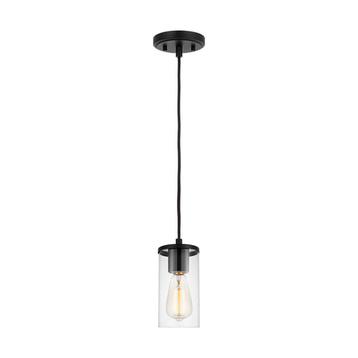 Myhouse Lighting Visual Comfort Studio - 6190301-112 - One Light Mini-Pendant - Zire - Midnight Black