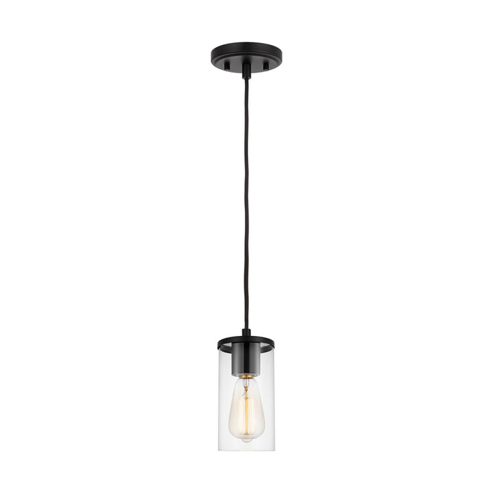 Myhouse Lighting Visual Comfort Studio - 6190301-112 - One Light Mini-Pendant - Zire - Midnight Black