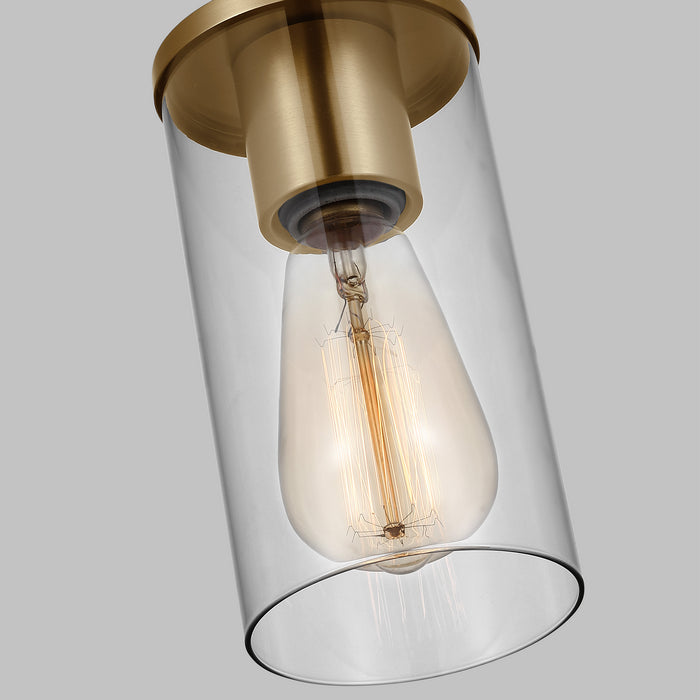 Myhouse Lighting Visual Comfort Studio - 6190301-848 - One Light Mini-Pendant - Zire - Satin Brass