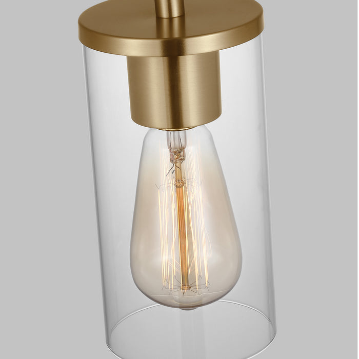 Myhouse Lighting Visual Comfort Studio - 6190301-848 - One Light Mini-Pendant - Zire - Satin Brass