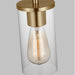 Myhouse Lighting Visual Comfort Studio - 6190301-848 - One Light Mini-Pendant - Zire - Satin Brass