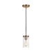 Myhouse Lighting Visual Comfort Studio - 6190301-848 - One Light Mini-Pendant - Zire - Satin Brass