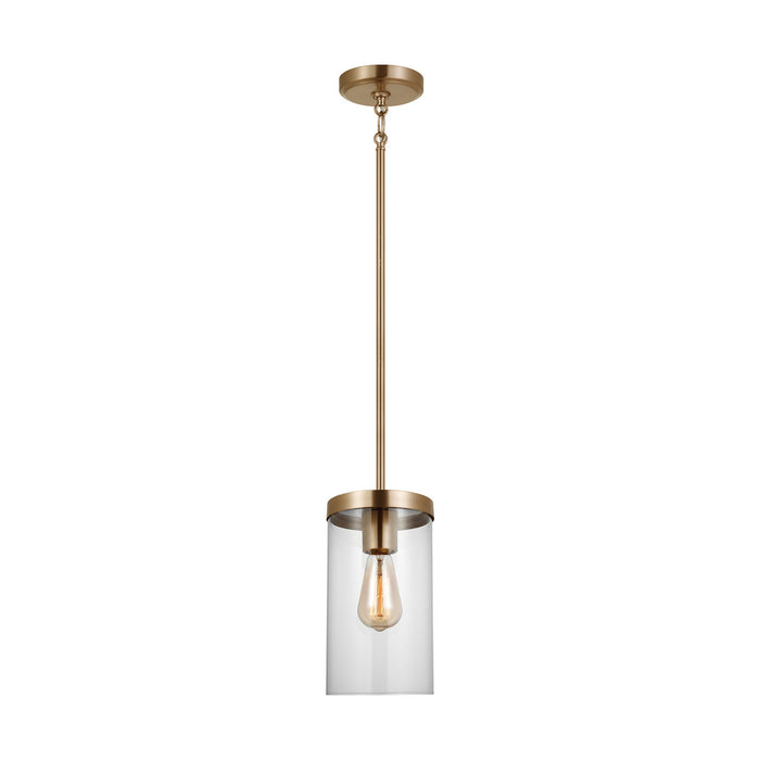 Myhouse Lighting Visual Comfort Studio - 6590301-848 - One Light Pendant - Zire - Satin Brass