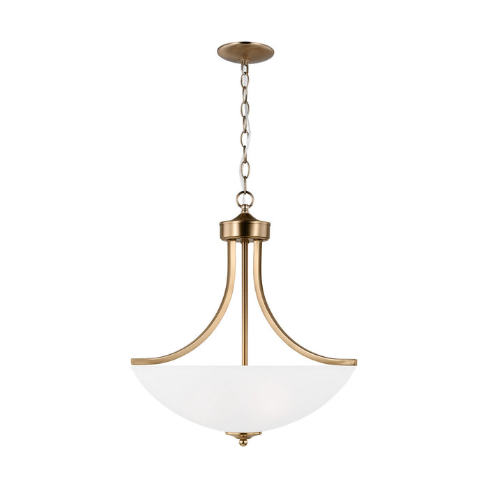 Myhouse Lighting Generation Lighting - 6616503-848 - Three Light Pendant - Geary - Satin Brass