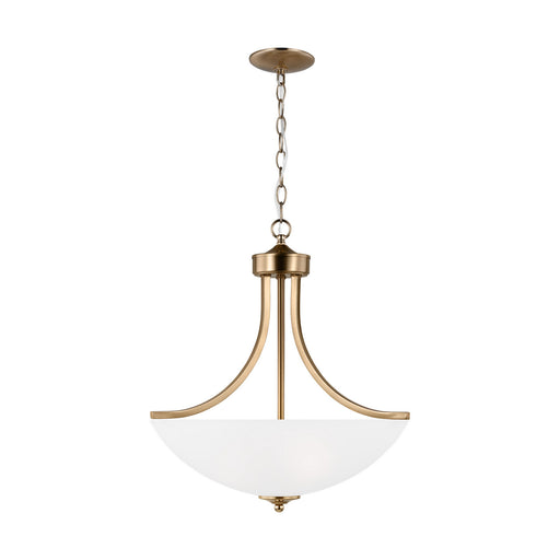 Myhouse Lighting Generation Lighting - 6616503EN3-848 - Three Light Pendant - Geary - Satin Brass