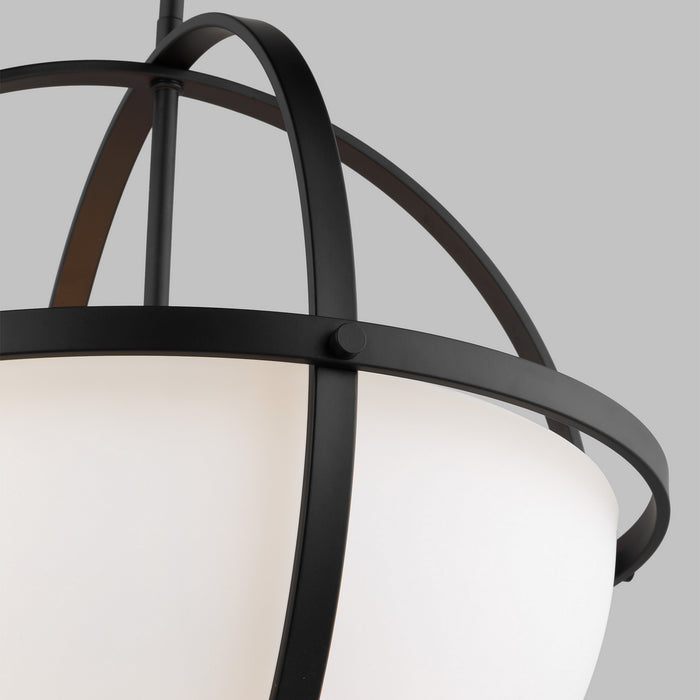 Myhouse Lighting Generation Lighting - 6624603-112 - Three Light Pendant - Alturas - Midnight Black