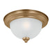 Myhouse Lighting Generation Lighting - 77063-848 - One Light Flush Mount - Geary - Satin Brass