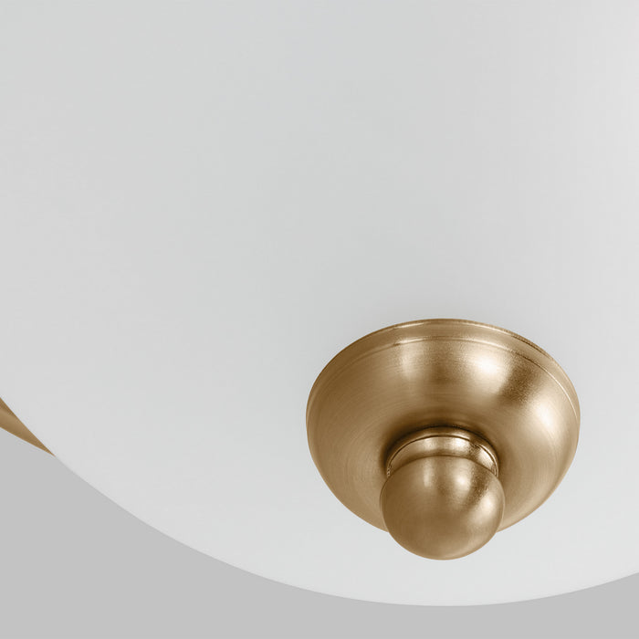 Myhouse Lighting Generation Lighting - 77063-848 - One Light Flush Mount - Geary - Satin Brass