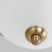 Myhouse Lighting Generation Lighting - 77063-848 - One Light Flush Mount - Geary - Satin Brass