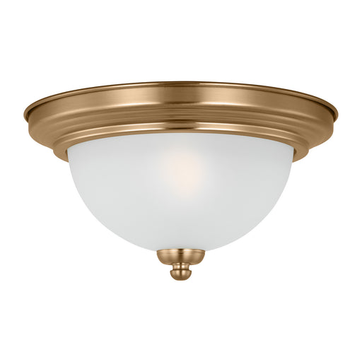 Myhouse Lighting Generation Lighting - 77063-848 - One Light Flush Mount - Geary - Satin Brass