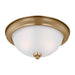 Myhouse Lighting Generation Lighting - 77064-848 - Two Light Flush Mount - Geary - Satin Brass