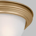 Myhouse Lighting Generation Lighting - 77064-848 - Two Light Flush Mount - Geary - Satin Brass