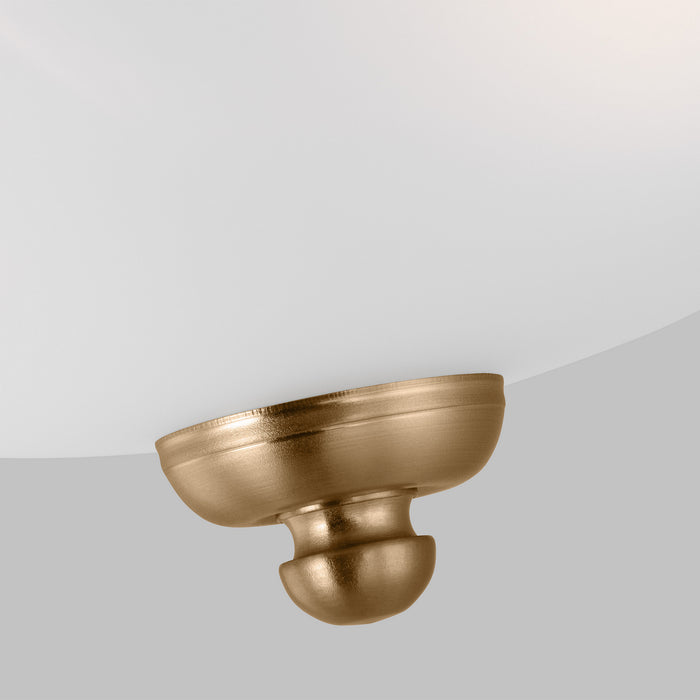 Myhouse Lighting Generation Lighting - 77064EN3-848 - Two Light Flush Mount - Geary - Satin Brass