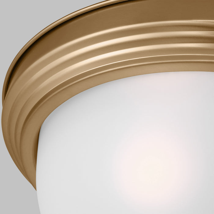 Myhouse Lighting Generation Lighting - 77065-848 - Three Light Flush Mount - Geary - Satin Brass