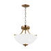 Myhouse Lighting Generation Lighting - 7716502-848 - Two Light Semi-Flush Convertible Pendant - Geary - Satin Brass