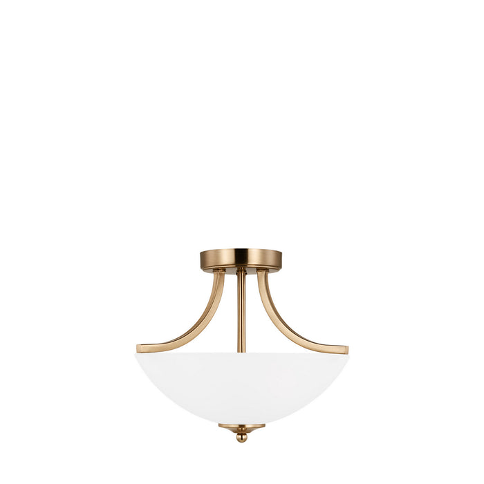 Myhouse Lighting Generation Lighting - 7716502-848 - Two Light Semi-Flush Convertible Pendant - Geary - Satin Brass