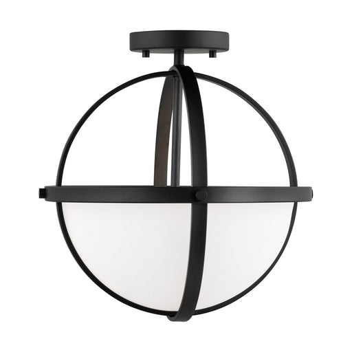 Myhouse Lighting Generation Lighting - 7724602-112 - Two Light Semi-Flush Convertible Pendant - Alturas - Midnight Black