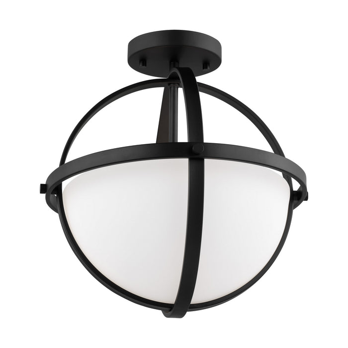 Myhouse Lighting Generation Lighting - 7724602EN3-112 - Two Light Semi-Flush Convertible Pendant - Alturas - Midnight Black