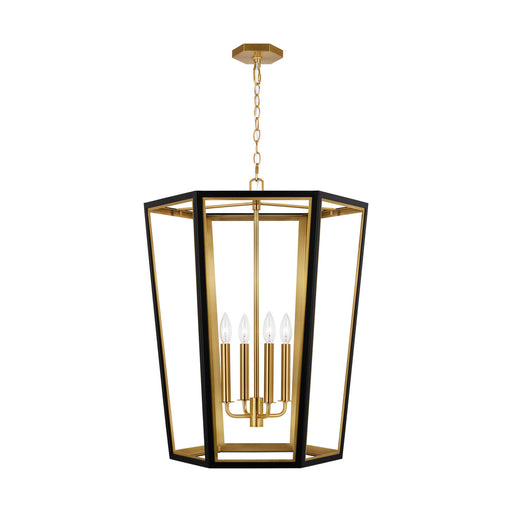 Myhouse Lighting Visual Comfort Studio - AC1094MBKBBS - Four Light Lantern - Curt - Midnight Black