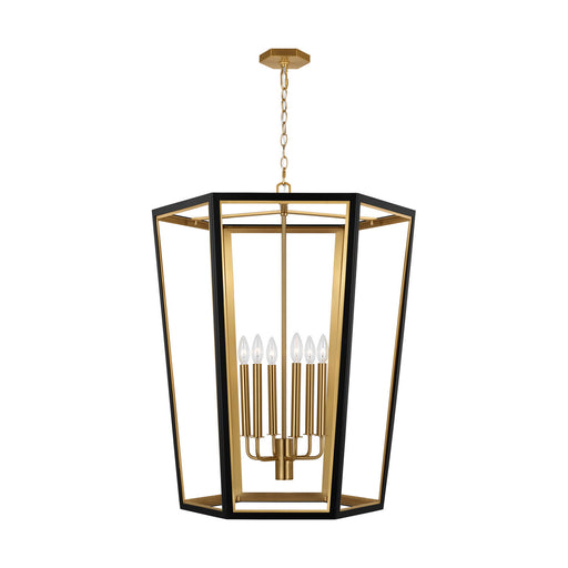 Myhouse Lighting Visual Comfort Studio - AC1106MBKBBS - Six Light Lantern - Curt - Midnight Black