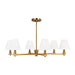 Myhouse Lighting Visual Comfort Studio - AC1126BBS - Six Light Chandelier - Paisley - Burnished Brass