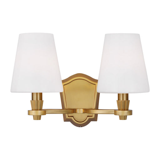 Myhouse Lighting Visual Comfort Studio - AV1002BBS - Two Light Vanity - Paisley - Burnished Brass