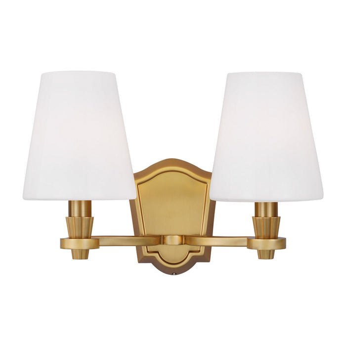 Myhouse Lighting Visual Comfort Studio - AV1002BBS - Two Light Vanity - Paisley - Burnished Brass