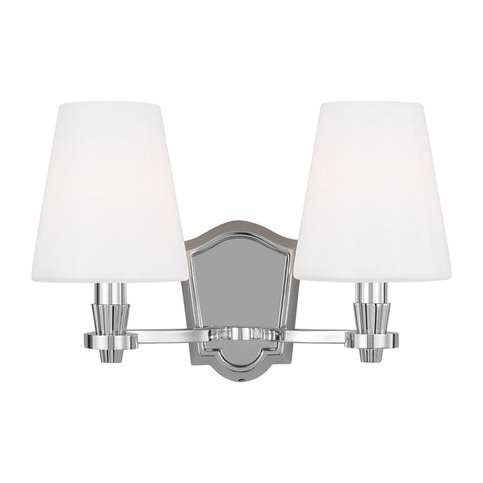 Myhouse Lighting Visual Comfort Studio - AV1002PN - Two Light Vanity - Paisley - Polished Nickel