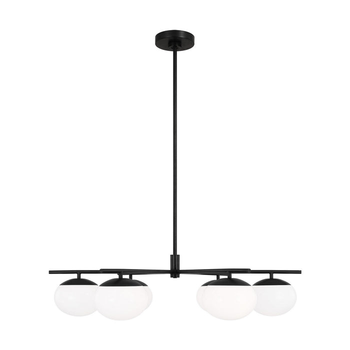 Myhouse Lighting Visual Comfort Studio - EC1246AI - Six Light Chandelier - Lune - Aged Iron