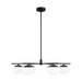 Myhouse Lighting Visual Comfort Studio - EC1246AI - Six Light Chandelier - Lune - Aged Iron