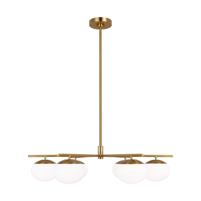 Myhouse Lighting Visual Comfort Studio - EC1246BBS - Six Light Chandelier - Lune - Burnished Brass