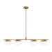 Myhouse Lighting Visual Comfort Studio - EC1258BBS - Eight Light Chandelier - Lune - Burnished Brass