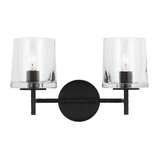 Myhouse Lighting Visual Comfort Studio - EV1002AI - Two Light Vanity - Marietta - Aged Iron