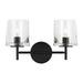 Myhouse Lighting Visual Comfort Studio - EV1002AI - Two Light Vanity - Marietta - Aged Iron