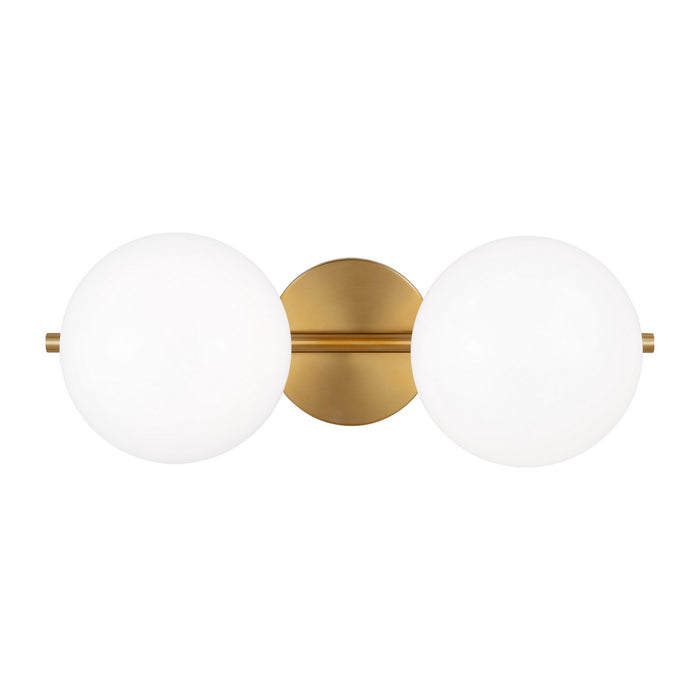 Myhouse Lighting Visual Comfort Studio - EV1012BBS - Two Light Vanity - Lune - Burnished Brass