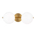 Myhouse Lighting Visual Comfort Studio - EV1012BBS - Two Light Vanity - Lune - Burnished Brass