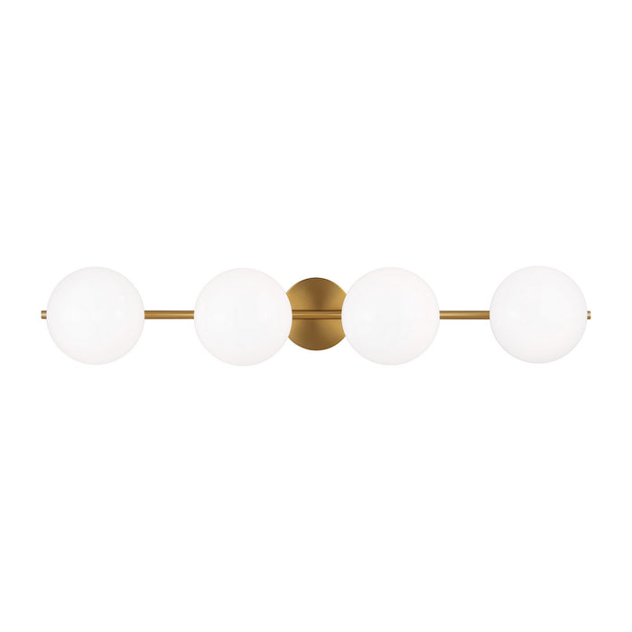 Myhouse Lighting Visual Comfort Studio - EV1014BBS - Four Light Vanity - Lune - Burnished Brass