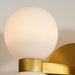Myhouse Lighting Visual Comfort Studio - KSW1034BBSMG - Four Light Wall Sconce - Londyn - Burnished Brass