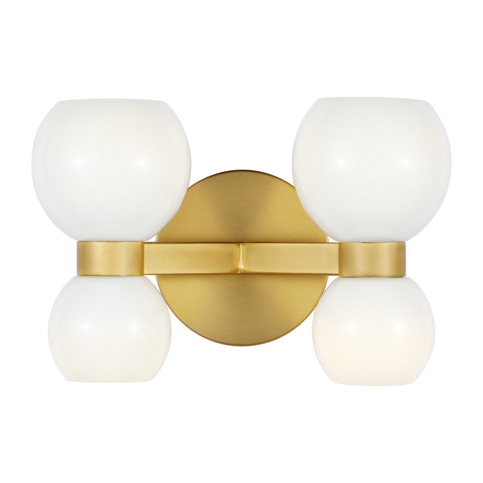 Myhouse Lighting Visual Comfort Studio - KSW1034BBSMG - Four Light Wall Sconce - Londyn - Burnished Brass