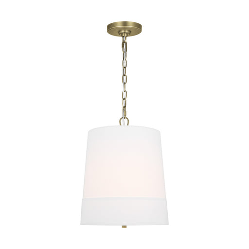 Myhouse Lighting Visual Comfort Studio - LP1081TWBWLW - One Light Pendant - Ivie - Time Worn Brass