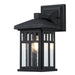 Myhouse Lighting Westinghouse Lighting - 6120800 - One Light Wall Fixture - Burnham - Textured Black