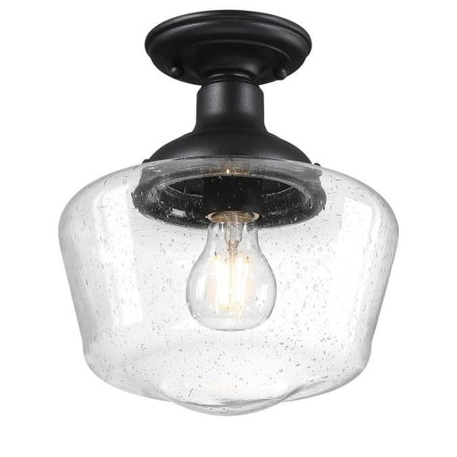 Myhouse Lighting Westinghouse Lighting - 6120900 - One Light Semi-Flush Mount - Scholar - Textured Black