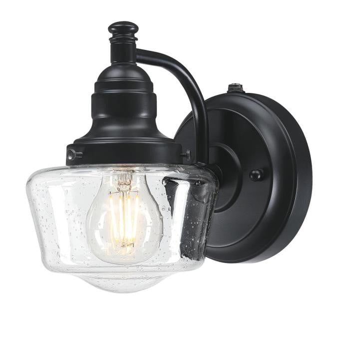 Myhouse Lighting Westinghouse Lighting - 6121200 - One Light Wall Fixture - Eddystone - Matte Black