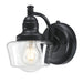 Myhouse Lighting Westinghouse Lighting - 6121200 - One Light Wall Fixture - Eddystone - Matte Black