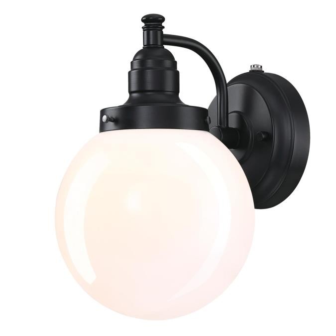 Myhouse Lighting Westinghouse Lighting - 6121400 - One Light Wall Fixture - Eddystone - Matte Black