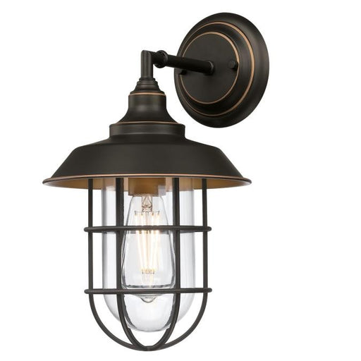 Myhouse Lighting Westinghouse Lighting - 6121600 - One Light Wall Fixture - Iron Hill - Black-Bronze With Highlights