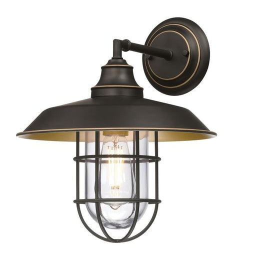 Myhouse Lighting Westinghouse Lighting - 6121700 - One Light Wall Fixture - Iron Hill - Black-Bronze With Highlights